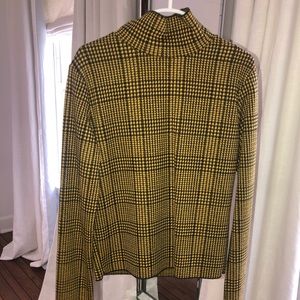 BERSHKA plaid tight shirt